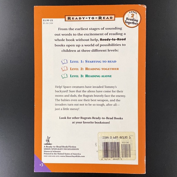 Rugrats: Space Invaders! by Sarah Albee - Ready-to-Read Children’s Book - Picture 2 of 4